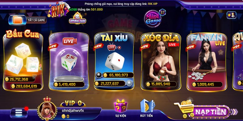 Tài xỉu livestream Rikvip: Siêu phẩm game đổi thưởng 2026 2 Tài xỉu livestream Rikvip không còn lạ lẫm với các anh em cược thủ