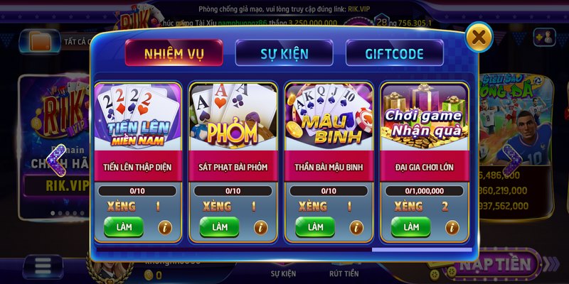 Thể thao Rikvip: Hướng dẫn tham gia cá cược thể thao 2026 5 Thể thao Rikvip sở hữu kho tàng game chơi phong phú
